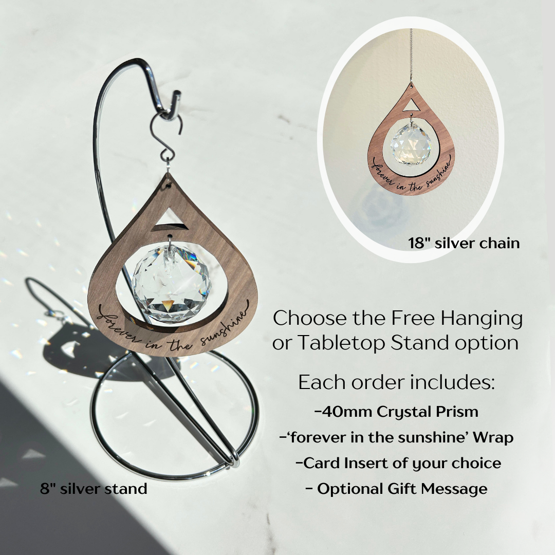 'Forever In the Sunshine' Teardrop Suncatcher